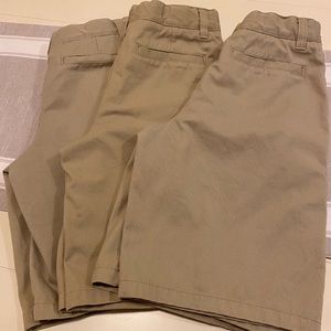 Boys size 10 khaki uniform shorts